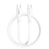 BWOO silicone cable X329CC 65W USB-C 1m white