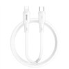 BWOO silicone cable X329CL 27W USB-C - Lightning 1m white