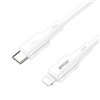 BWOO silicone cable X329CL 27W USB-C - Lightning 1m white