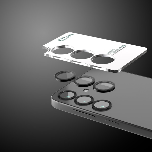 Etteri camera lens protector for Samsung S25 black