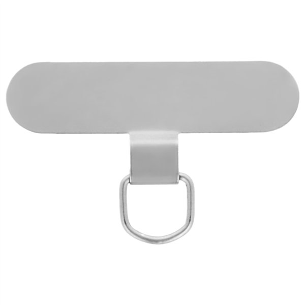 Phone insert metallic silver