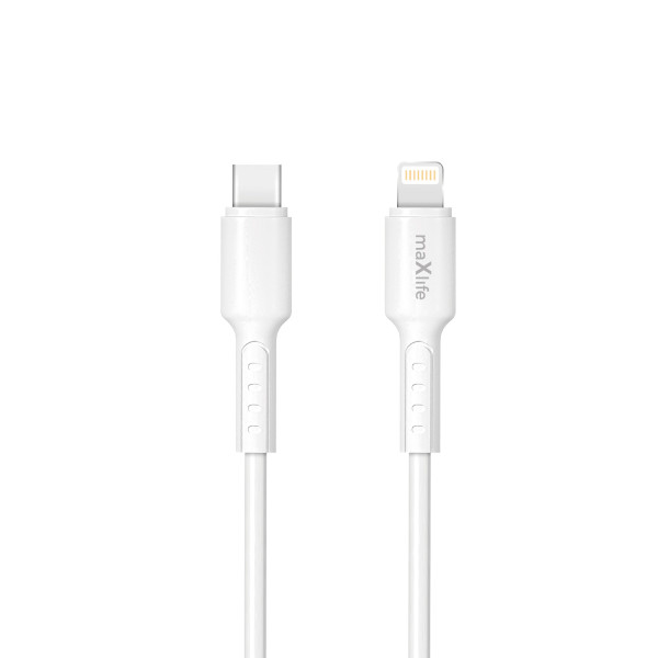 Maxlife MXUC-13 cable USB-C - Lightning 1,0 m 27W white