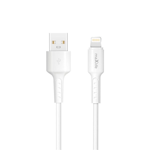 Maxlife MXUC-13 cable USB-A - Lightning 1,0 m 3,0A white