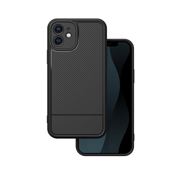 Simple Carbon case for iPhone 12 6,1" black
