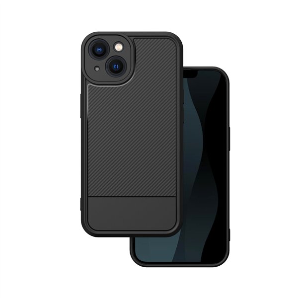 Simple Carbon case for iPhone 13 6,1" black