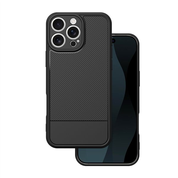 Simple Carbon case for iPhone 16 Pro Max 6,9" black