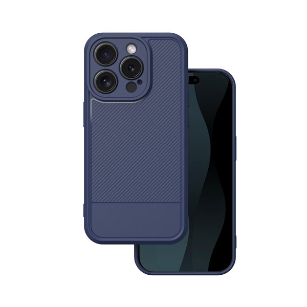 Simple Carbon case for iPhone 15 Pro 6,1&quot blue