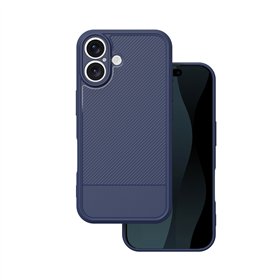 Simple Carbon case for iPhone 16 6,1&quot blue