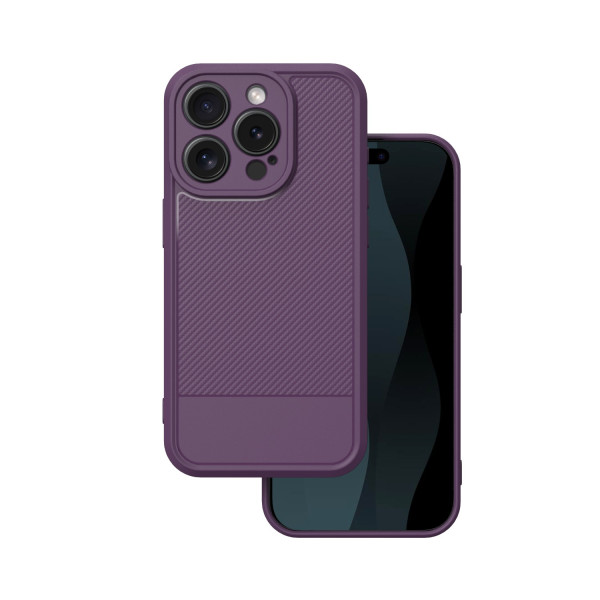Simple Carbon case for iPhone 15 Pro 6,1" purple
