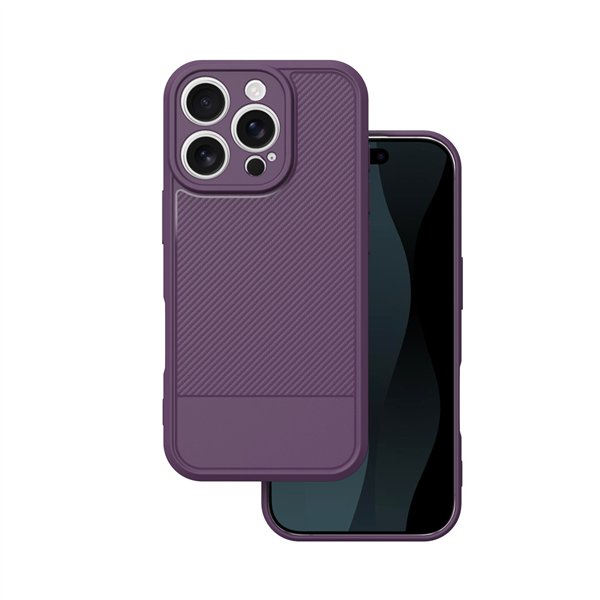 Simple Carbon case for iPhone 16 Pro 6,3&quot purple