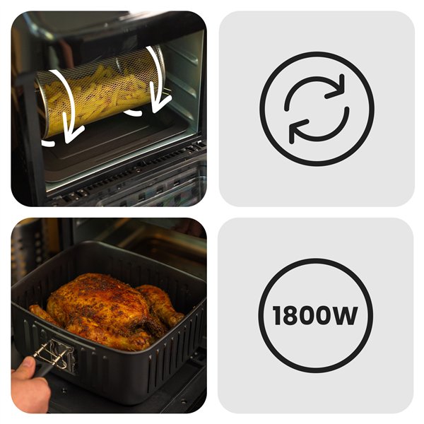 Huslog 1800W multifunctional deep fryer