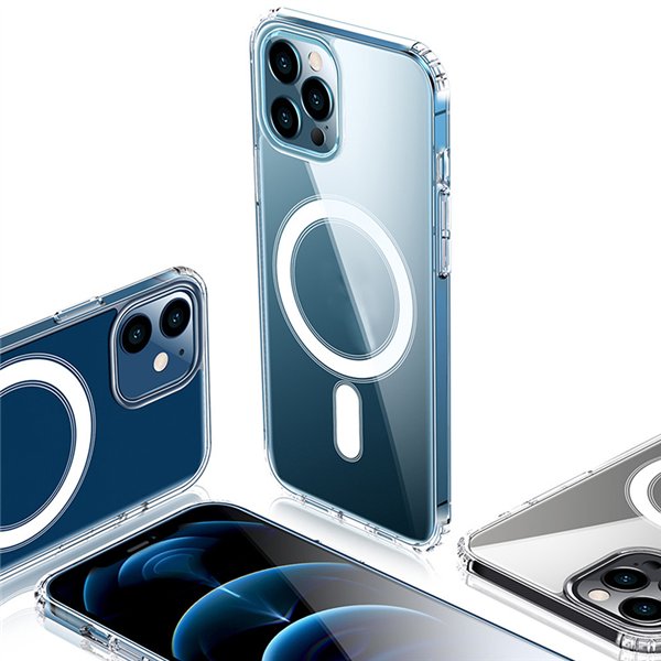 Anti Shock 1,5 mm Mag case for iPhone 17 Pro Max 6,9&quot transparent camera protection open ring