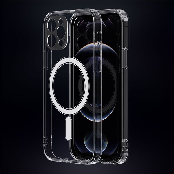 Anti Shock 1,5 mm Mag case for iPhone 17 Pro Max 6,9&quot transparent camera protection open ring