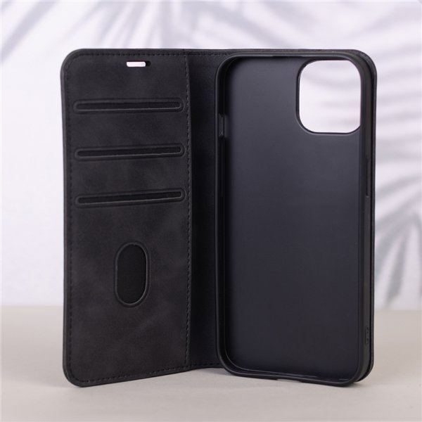 Smart Suede case for iPhone 13 6,1&quot black