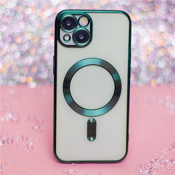 Color Chrome Mag case for iPhone 17 Pro 6,3&quot green open ring