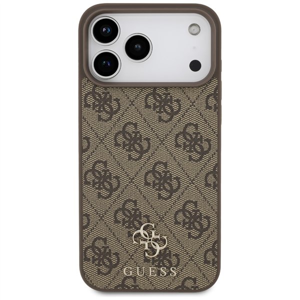 Guess 4G Small Classic Logo MagSafe case for iPhone 17 Pro Max brown