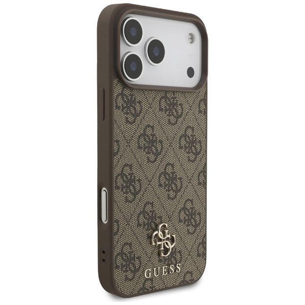 Guess 4G Small Classic Logo MagSafe case for iPhone 17 Pro Max brown