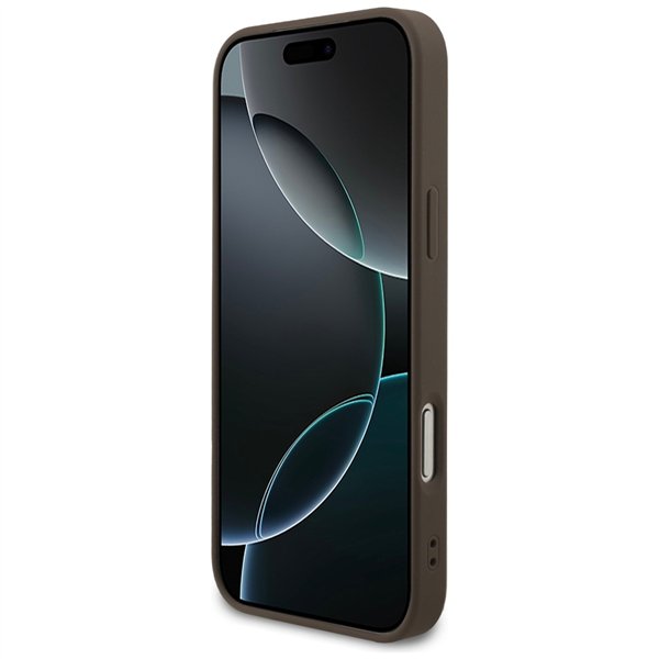 Guess 4G Small Classic Logo MagSafe case for iPhone 17 Pro Max brown