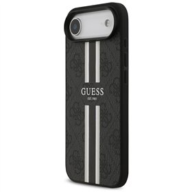 Guess 4G Printed Stripes MagSafe case for iPhone 17 Air black