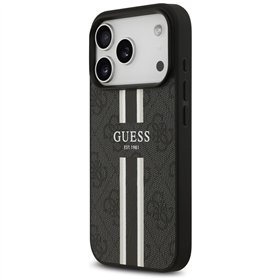 Guess 4G Printed Stripes MagSafe case for iPhone 17 Pro black