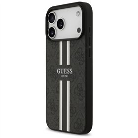 Guess 4G Printed Stripes MagSafe case for iPhone 17 Pro Max black