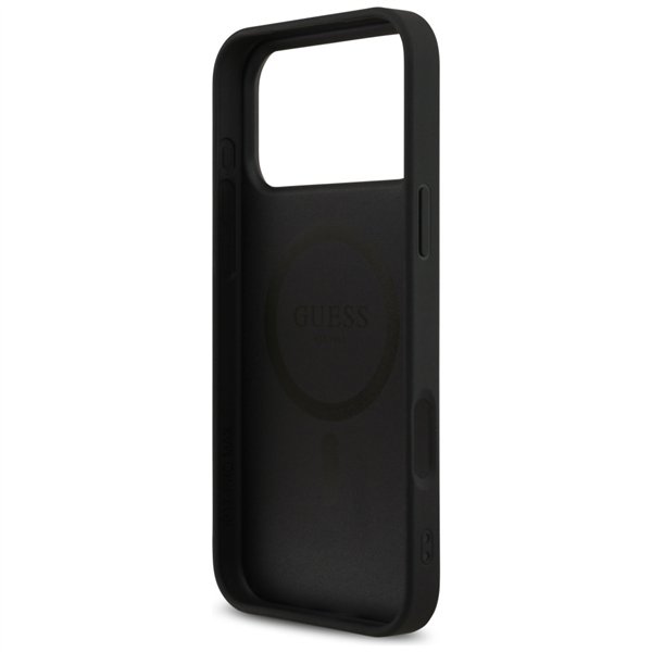 Guess 4G Printed Stripes MagSafe case for iPhone 17 Pro Max black