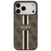 Guess 4G Printed Stripes MagSafe case for iPhone 17 Pro Max brown