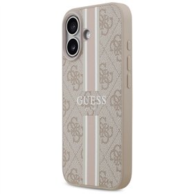 Guess 4G Printed Stripes MagSafe case for iPhone 17 pink