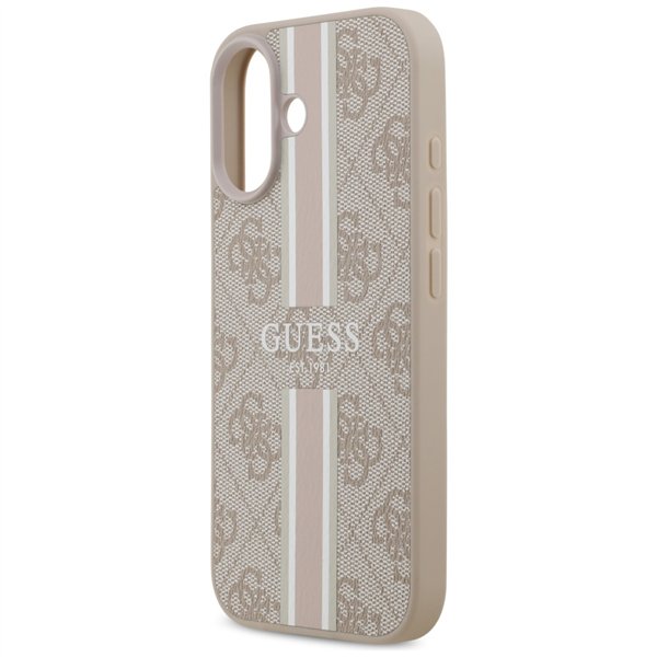 Guess 4G Printed Stripes MagSafe case for iPhone 17 pink