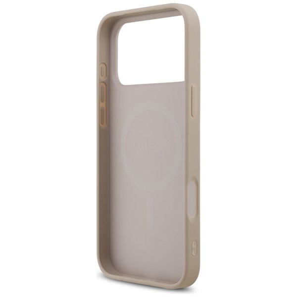 Guess 4G Printed Stripes MagSafe case for iPhone 17 Pro Max pink