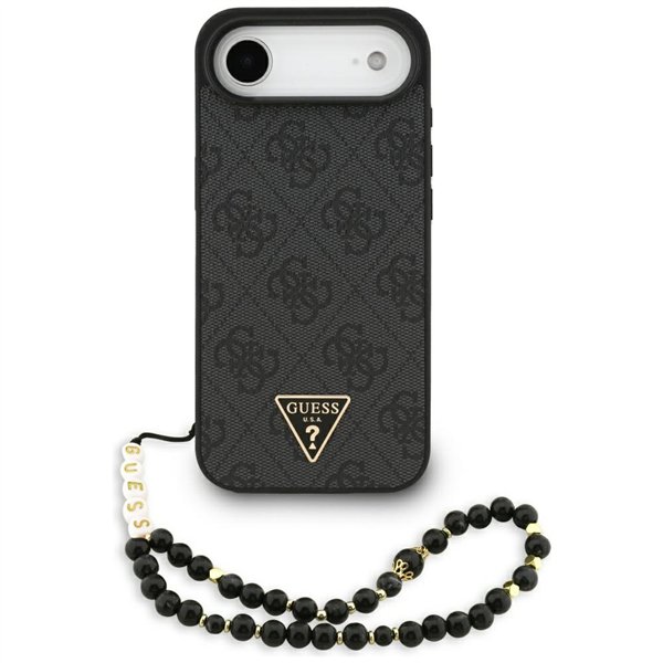 Guess 4G Strap Triangle Logo MagSafe case for iPhone 17 Air black