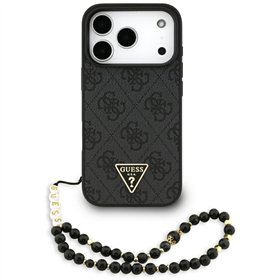 Guess 4G Strap Triangle Logo MagSafe case for iPhone 17 Pro black
