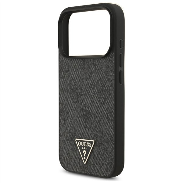 Guess 4G Strap Triangle Logo MagSafe case for iPhone 17 Pro black