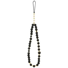 Guess 4G Strap Triangle Logo MagSafe case for iPhone 17 Pro Max black