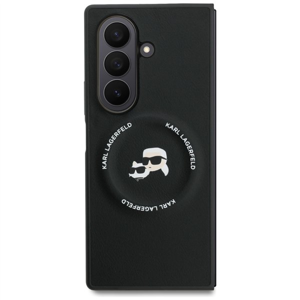 Karl Lagerfeld Karl&Choupette Logo MagSafe case for Samsung Galaxy Z Fold7 black