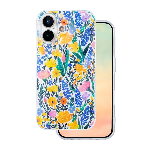 Glow Glam case for iPhone 15 Pro 6,1" white