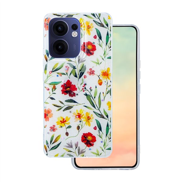 Glow Glam case for Oppo Reno 13F 5G (Global) / 13FS 5G white