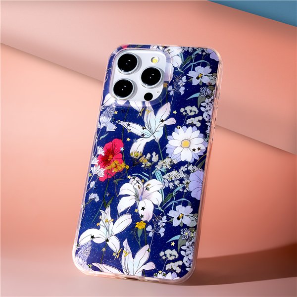 Glow Glam case for Motorola Moto G86 blue
