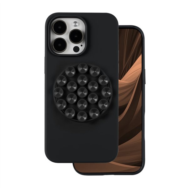 Silicone Stick case for iPhone 15 Pro Max 6,7&quot black