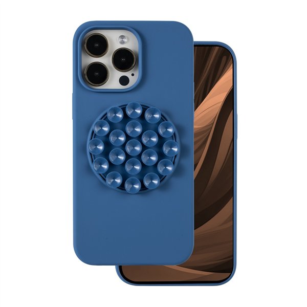 Silicone Stick case for iPhone 16 Pro Max 6,9" blue