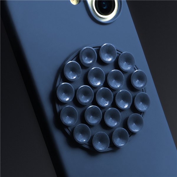 Silicone Stick case for iPhone 17 Pro 6,3&quot blue
