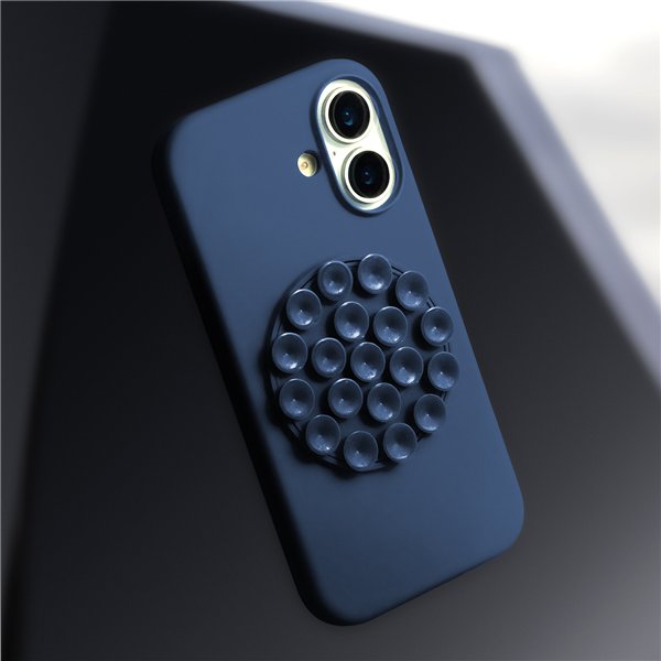 Silicone Stick case for iPhone 17 Pro 6,3&quot blue