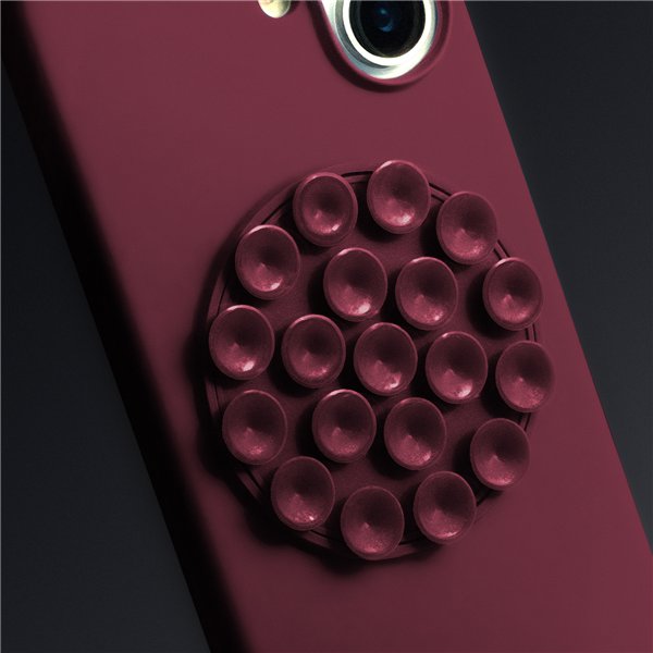 Silicone Stick case for iPhone 14 Pro 6,1&quot maroon