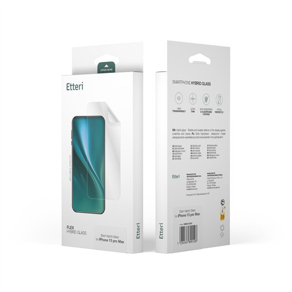 Etteri hybrid glass for iPhone 17 Pro Max 6,9"