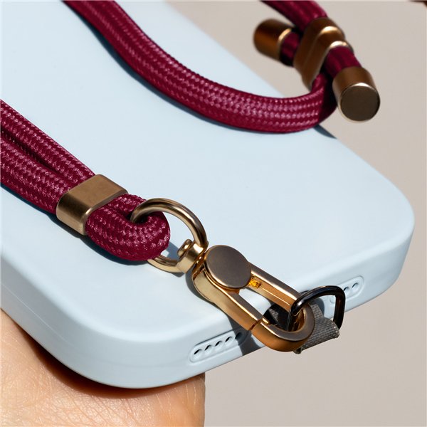 Universal phone strap Elegant maroon