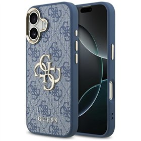 Guess case for iPhone 17 HC 4G PU W/ BIG 4G CLASSIC LOGO GD blue