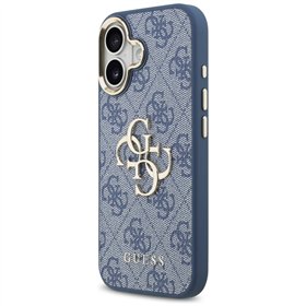 Guess case for iPhone 17 HC 4G PU W/ BIG 4G CLASSIC LOGO GD blue