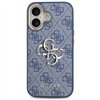 Guess case for iPhone 17 HC 4G PU W/ BIG 4G CLASSIC LOGO GD blue