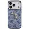 Guess case for iPhone 17 Pro HC 4G PU W/ BIG 4G CLASSIC LOGO GD blue