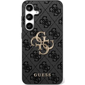 Guess case for Samsung Galaxy S25 FE HC PU LEATHER 4G METAL LOGO black